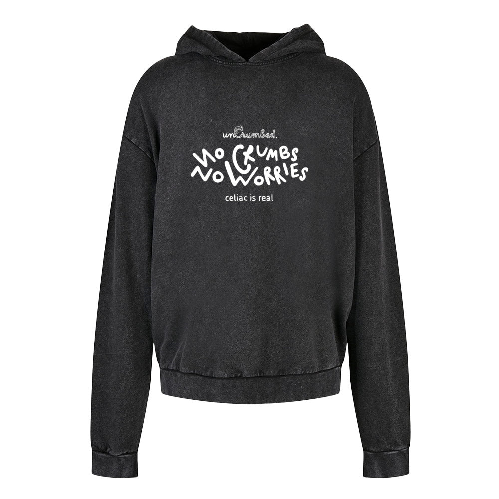 unisex hoodie: no crumb no worries