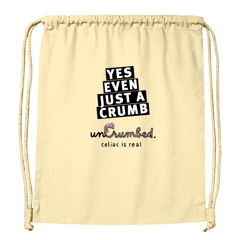 sports bag: yes, even just a crumb