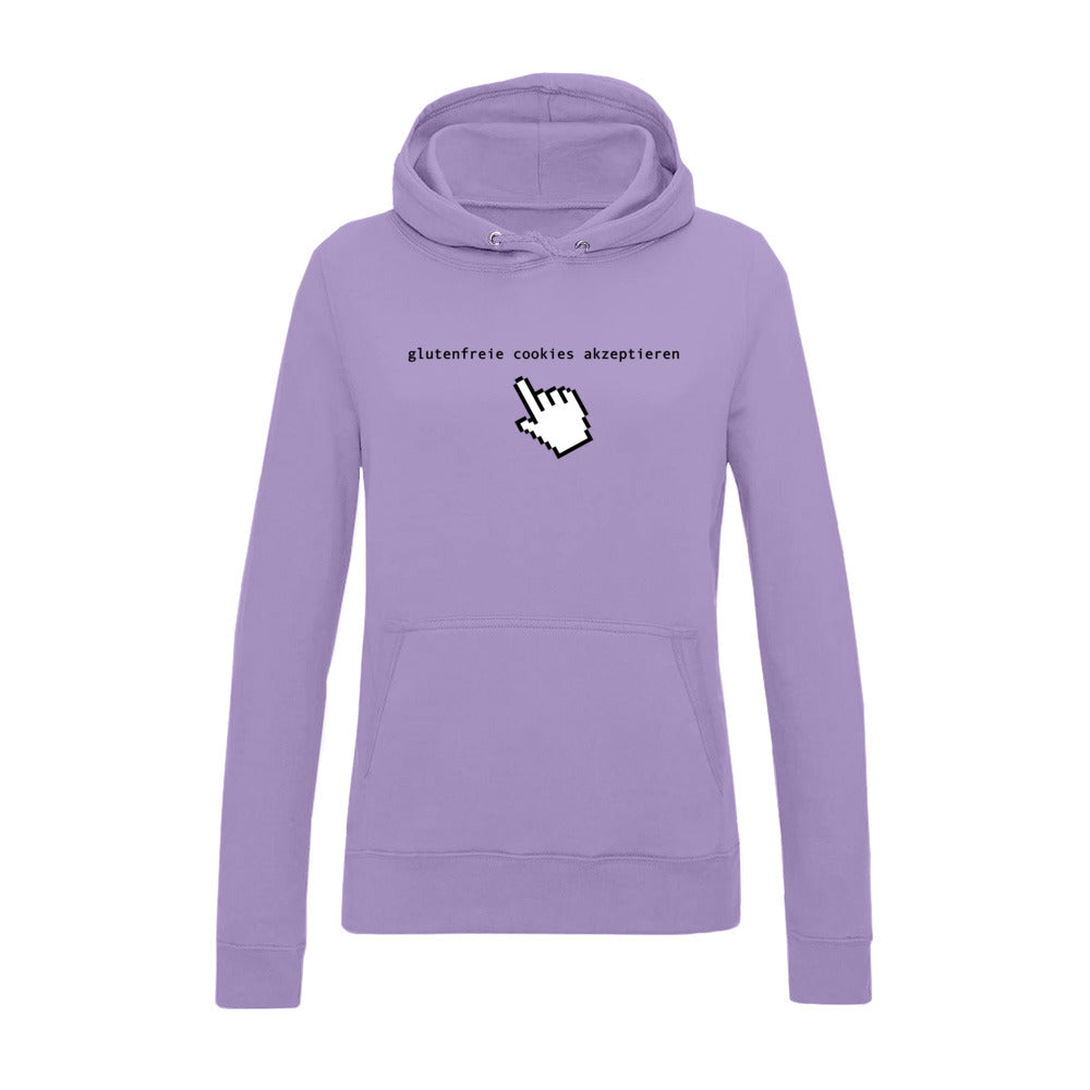 women's hoodie: glutenfreie cookies akzeptieren