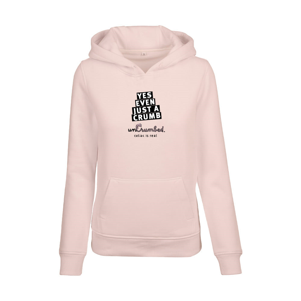 women's hoodie: yes, even just a crumb