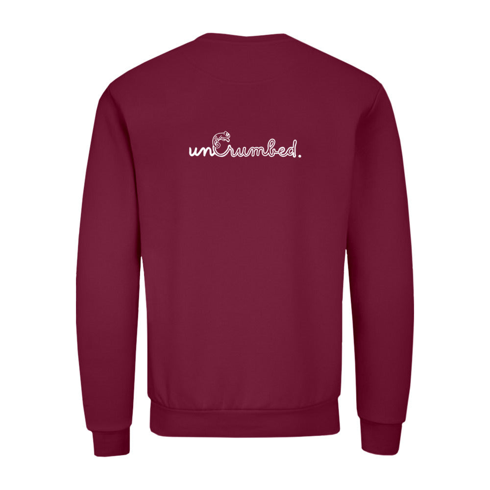 unisex sweater: uncrumbed.