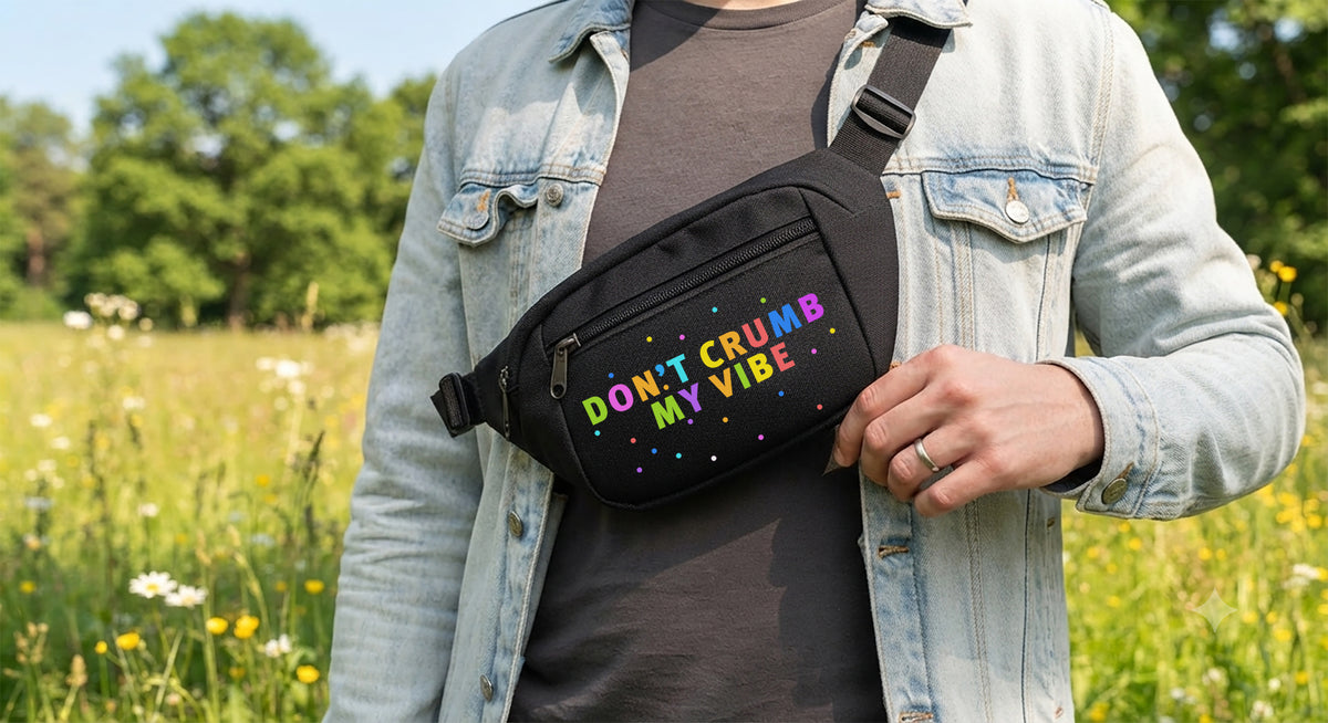 hip bag: don't crumb my vibe