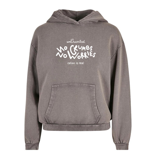 women's hoodie: no crumbs no worries