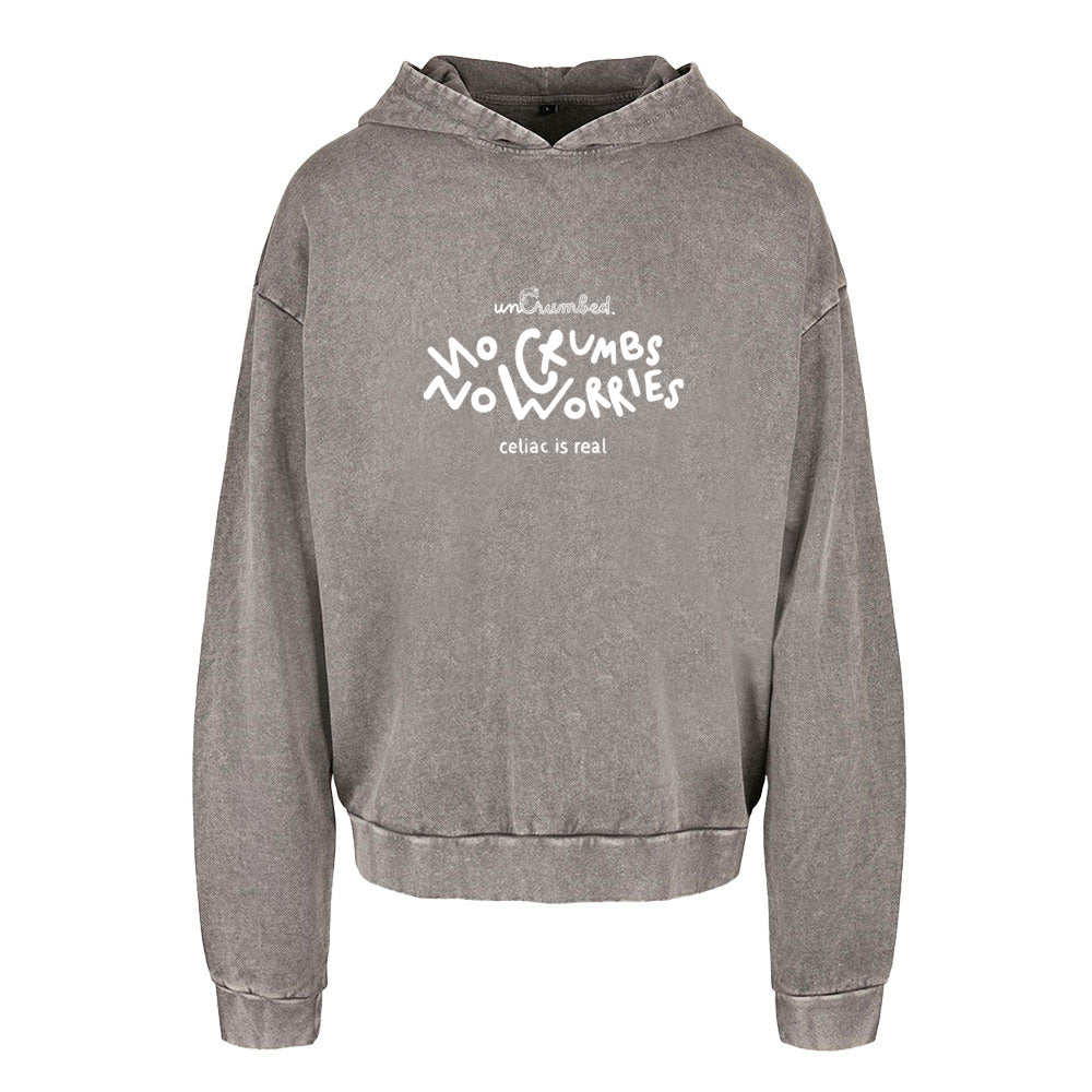 unisex hoodie: no crumb no worries