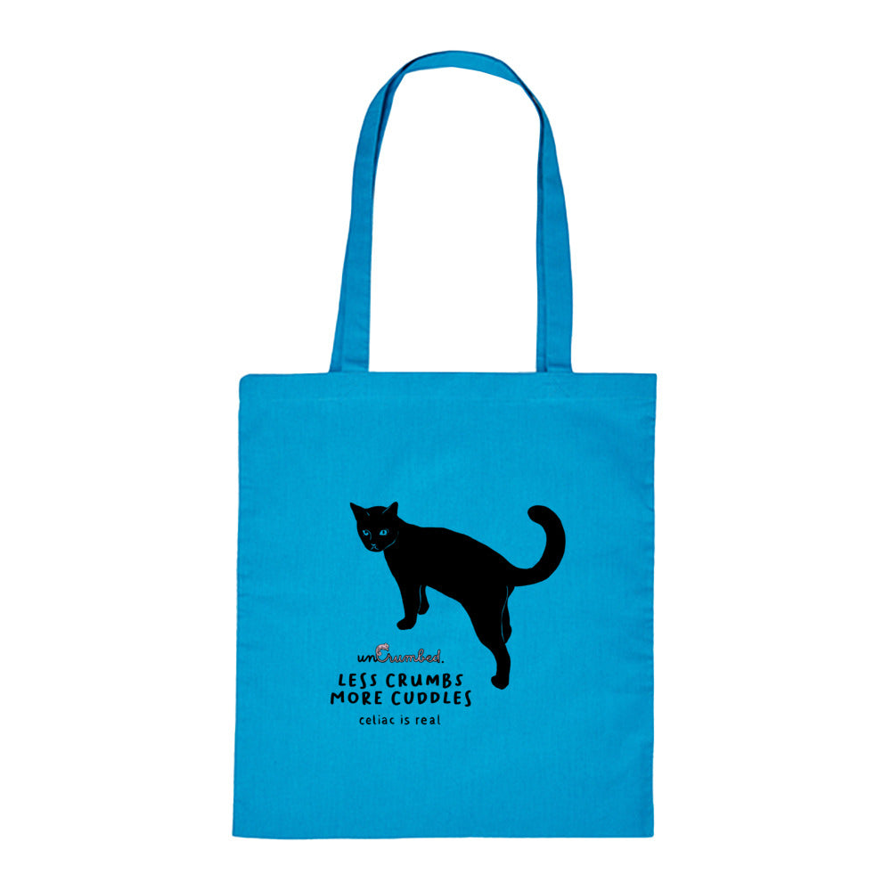 tote bag: less crumbs more cuddles