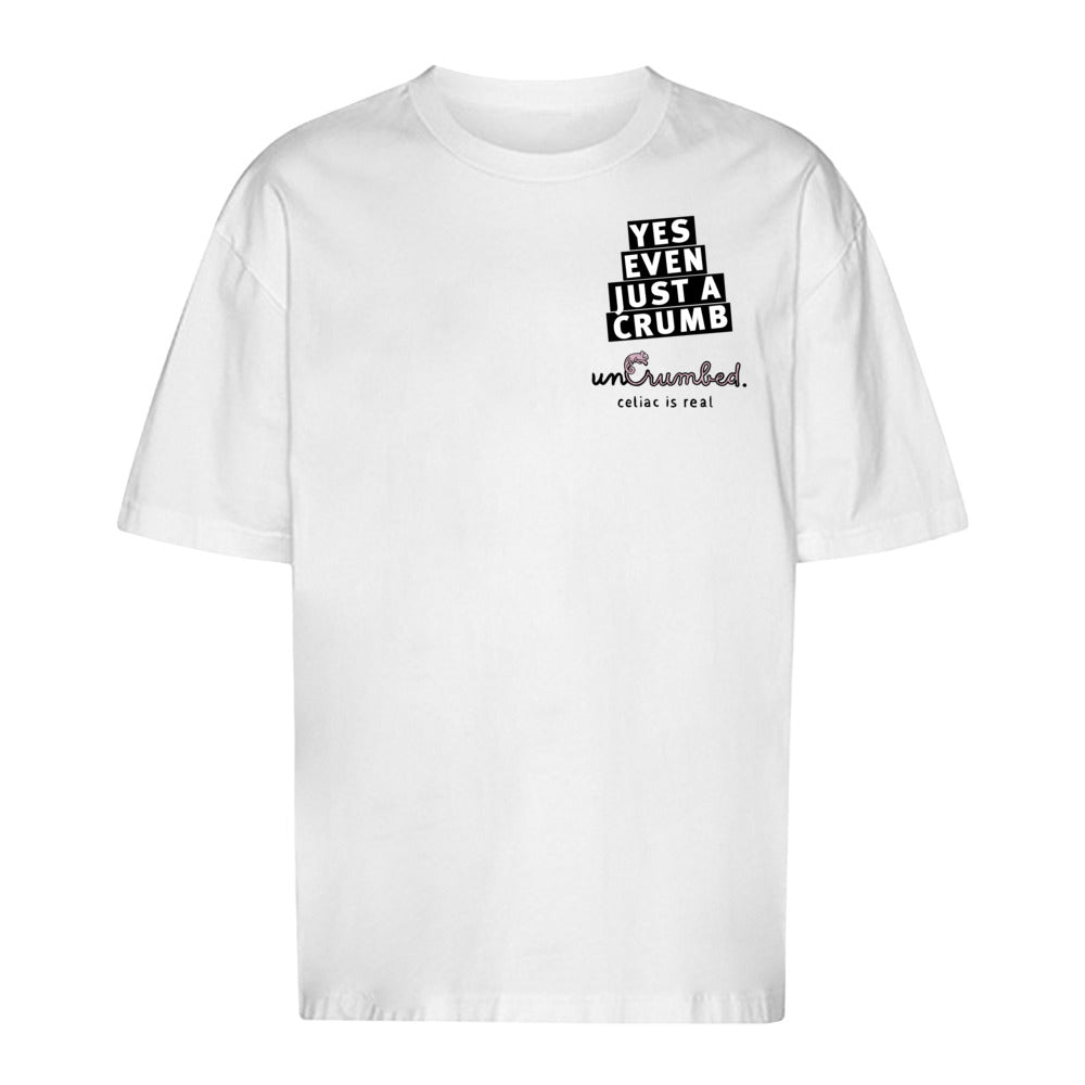 unisex shirt: yes, even just a crumb