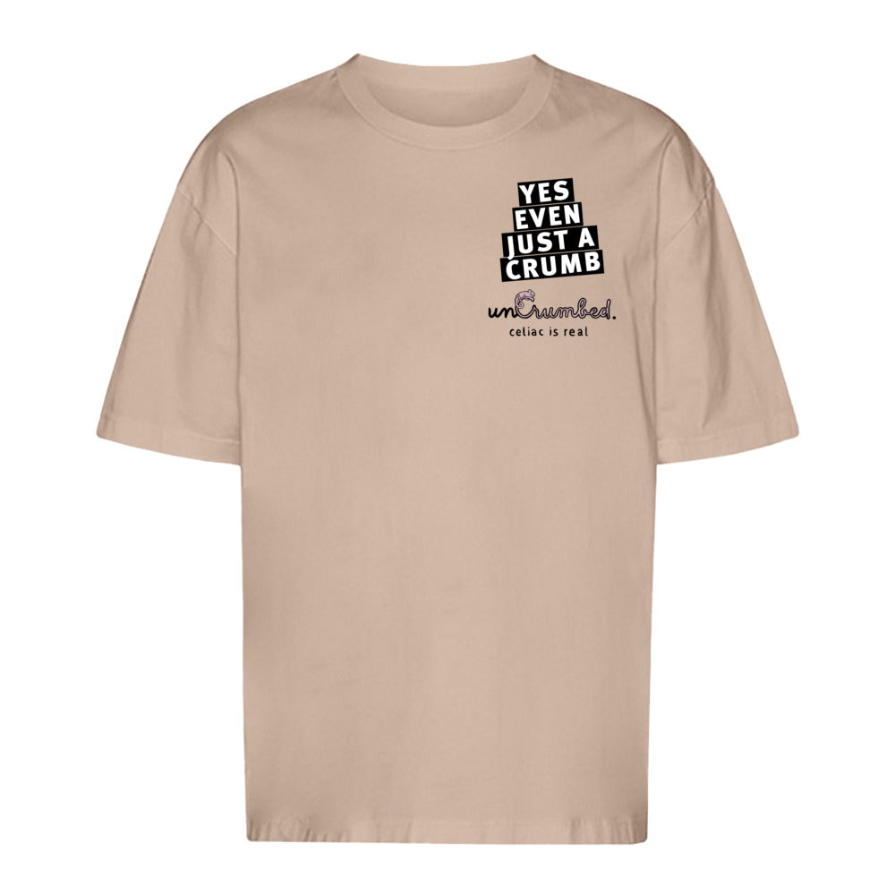 unisex shirt: yes, even just a crumb