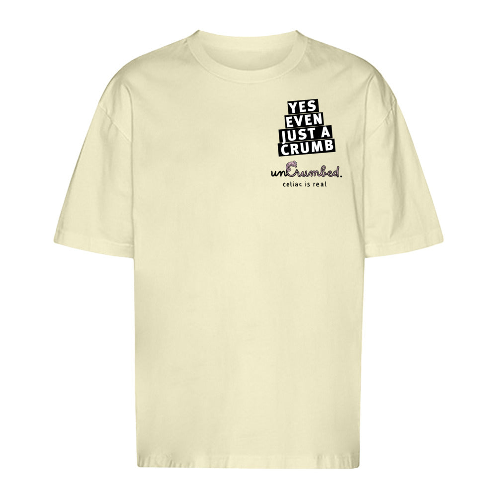 unisex shirt: yes, even just a crumb