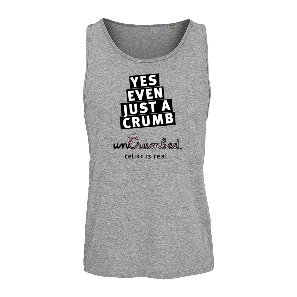unisex sleveless: yes, even just a crumb