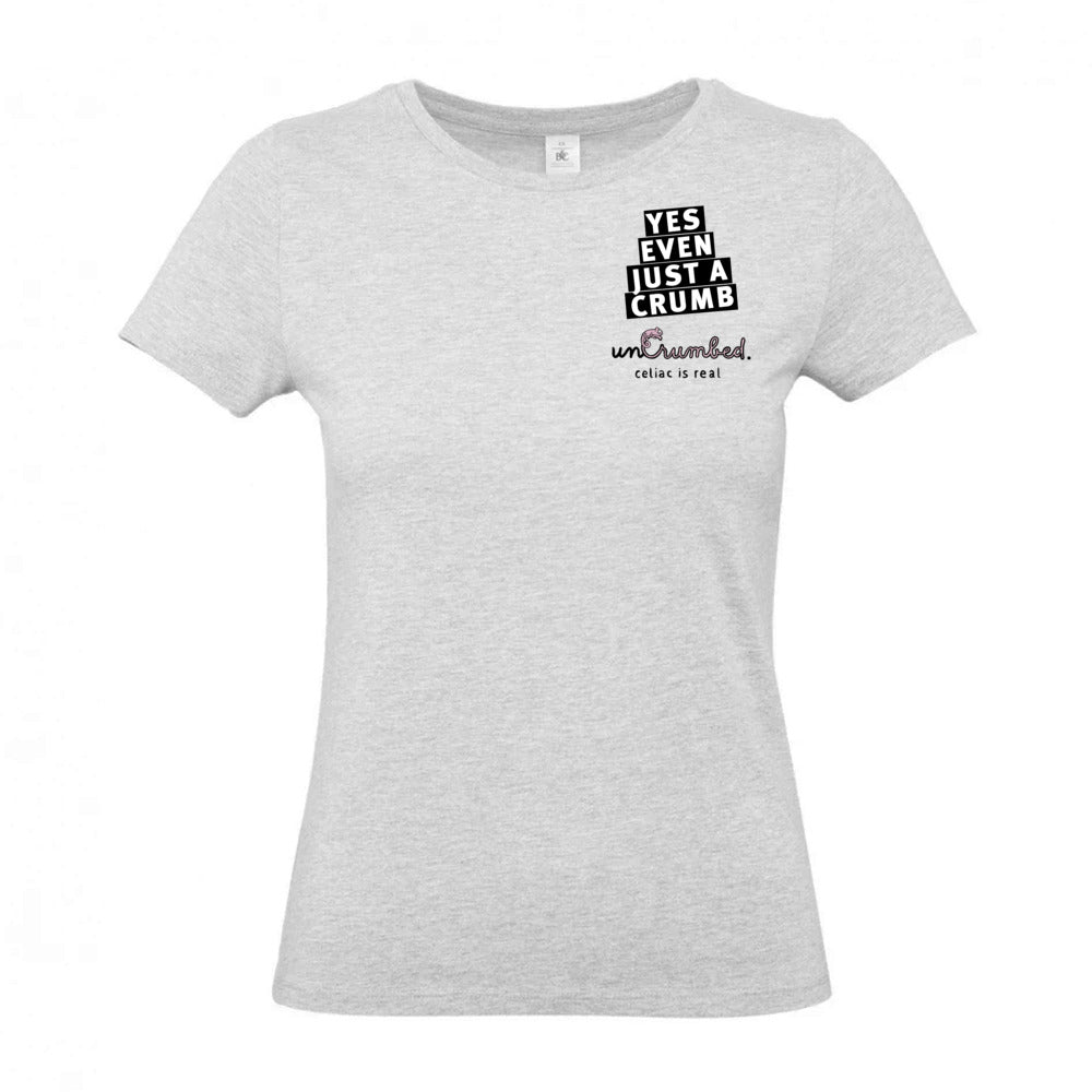 women's shirt: yes, even just a crumb