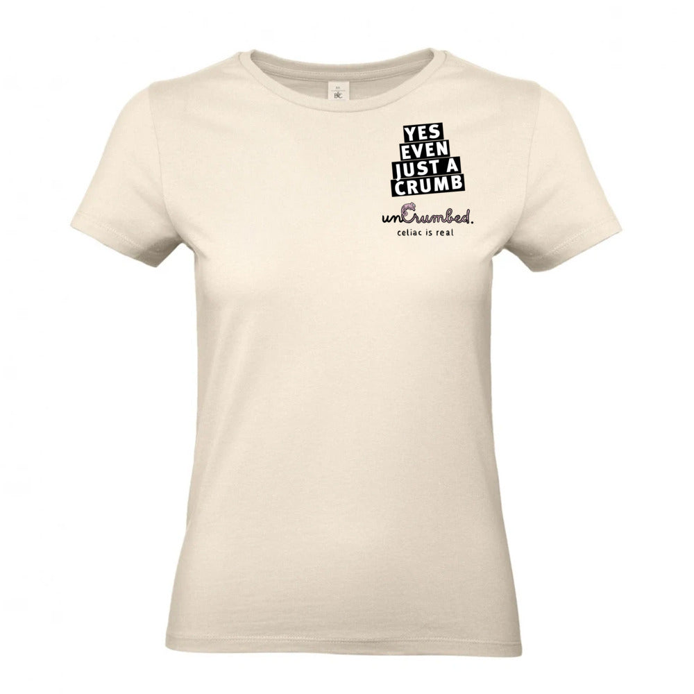 women's shirt: yes, even just a crumb