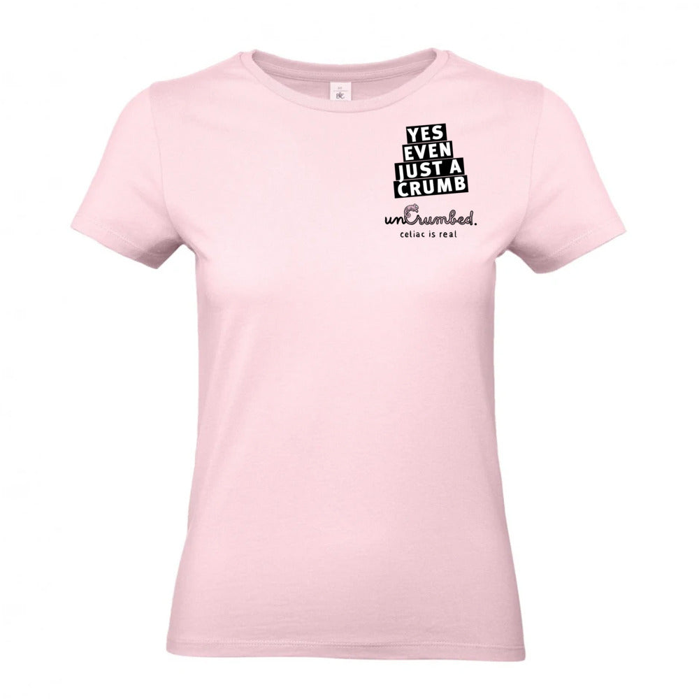 women's shirt: yes, even just a crumb