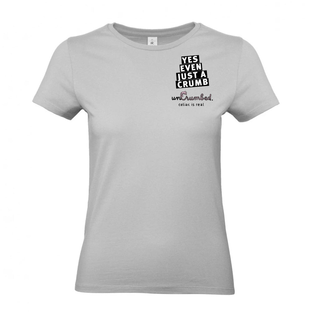 women's shirt: yes, even just a crumb