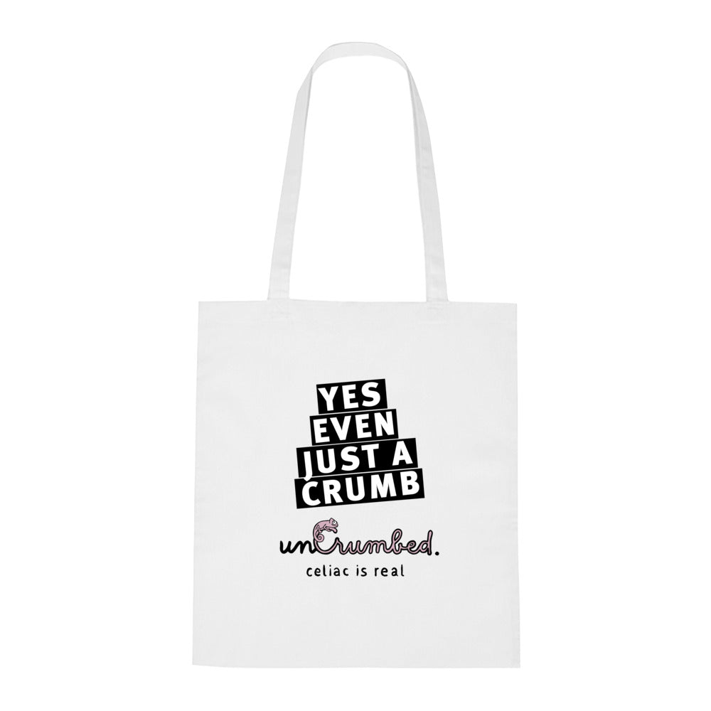 tote bag: yes, even just a crumb