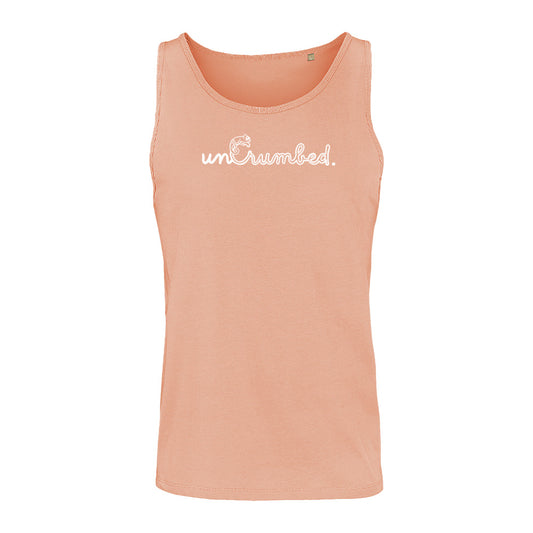 unisex sleveless: uncrumbed.