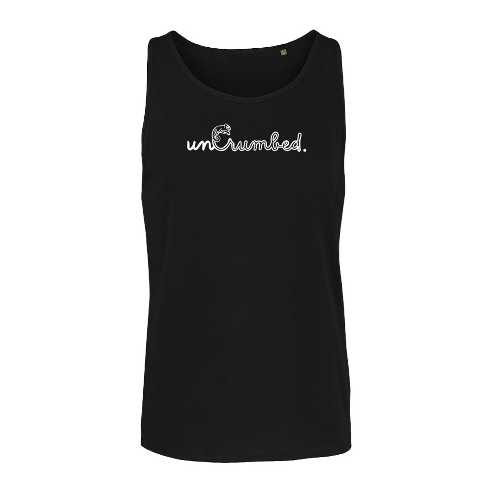 unisex sleveless: uncrumbed.