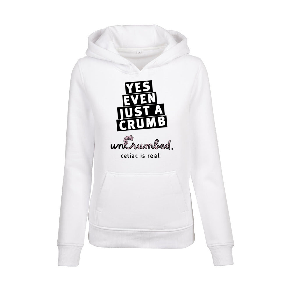 women's hoodie: yes, even just a crumb