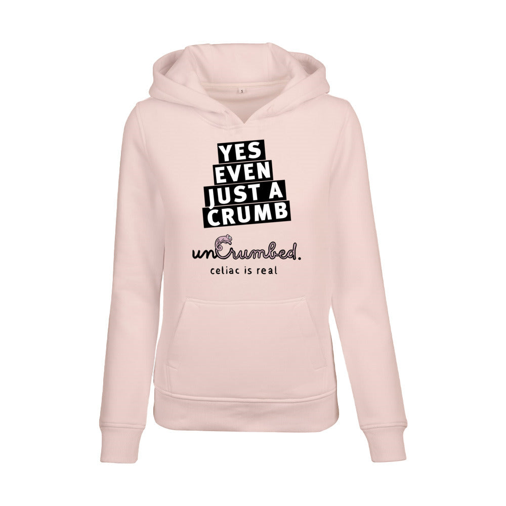 women's hoodie: yes, even just a crumb