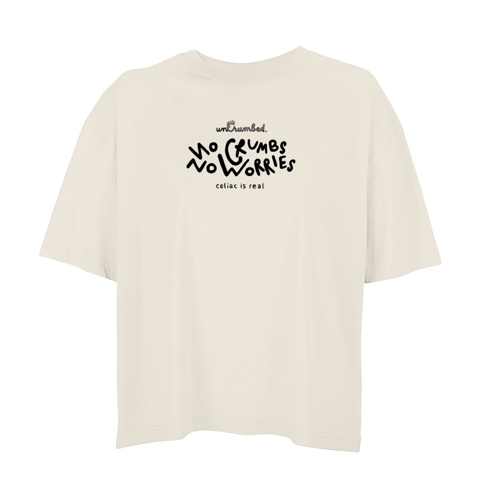 women's oversized: no crumbs no worries