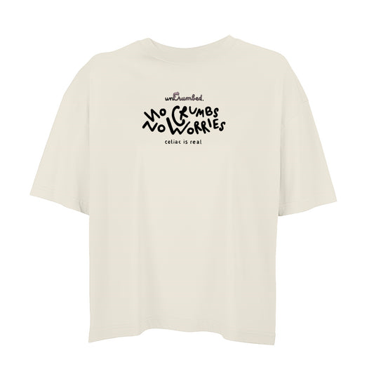 women's oversized: no crumbs no worries