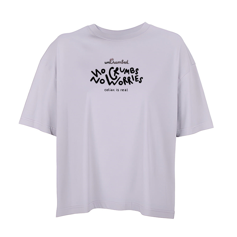 women's oversized: no crumbs no worries