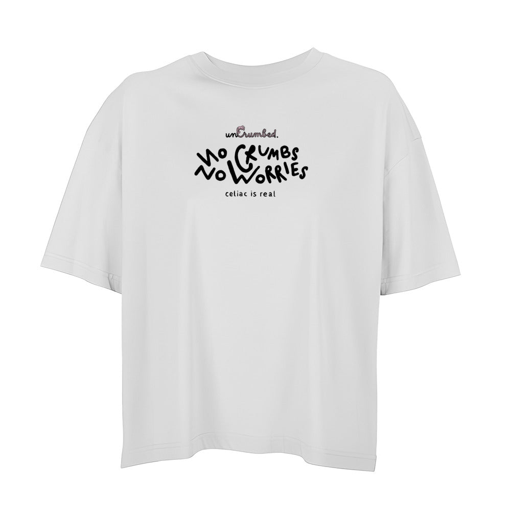women's oversized: no crumbs no worries