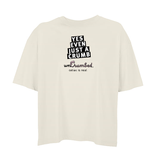 women's oversized: yes, even just a crumb