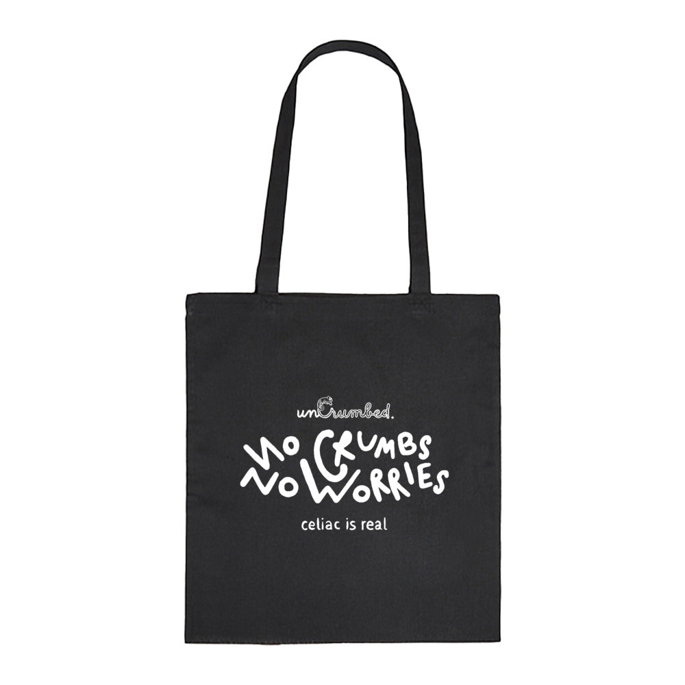 tote bag: no crumbs no worries