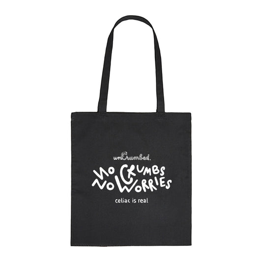 tote bag: no crumbs no worries