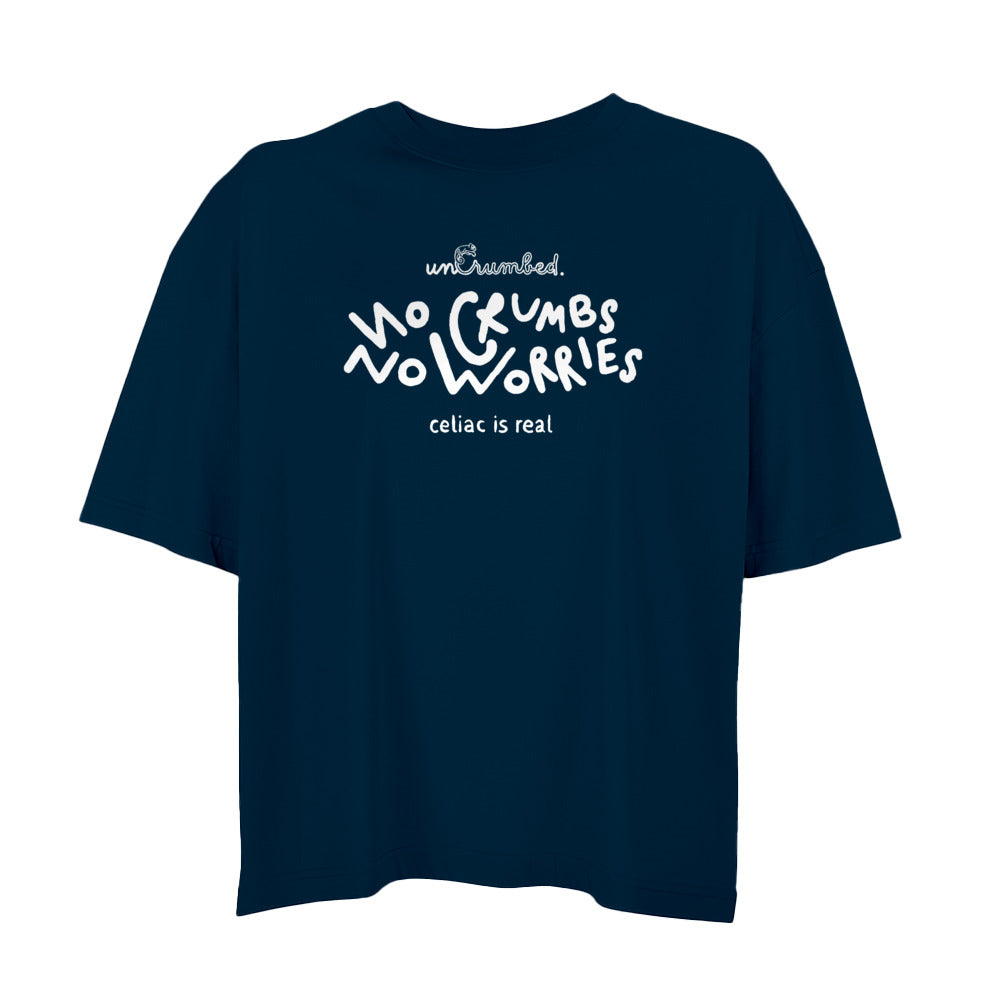 women's oversized: no crumbs no worries