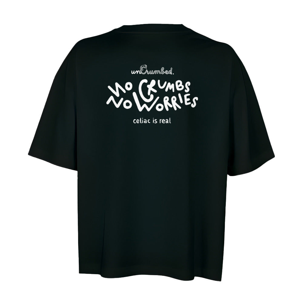 women's oversized: no crumbs no worries