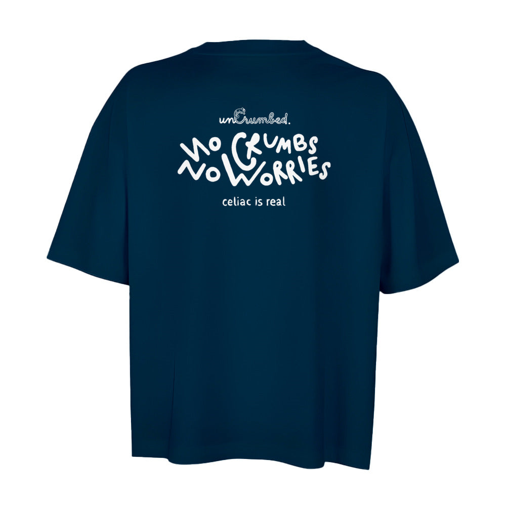 women's oversized: no crumbs no worries