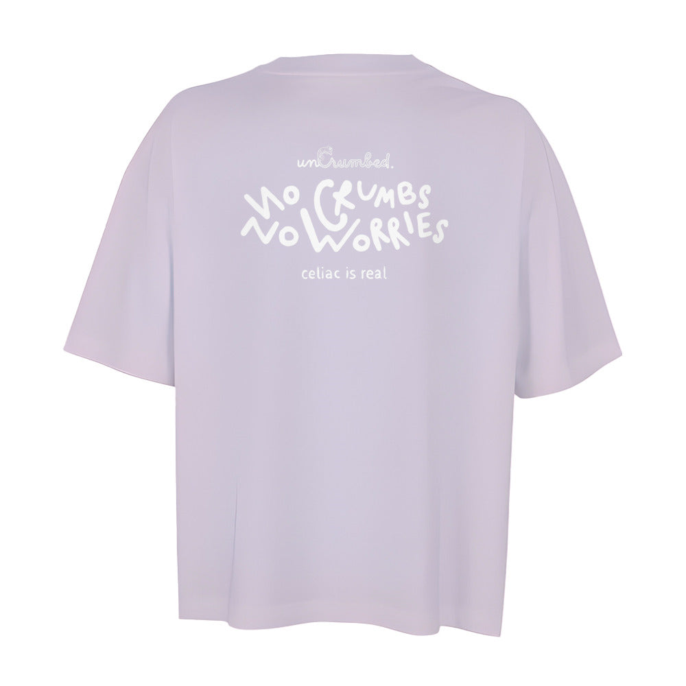women's oversized: no crumbs no worries