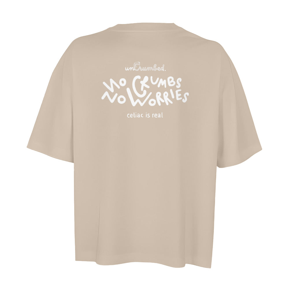women's oversized: no crumbs no worries