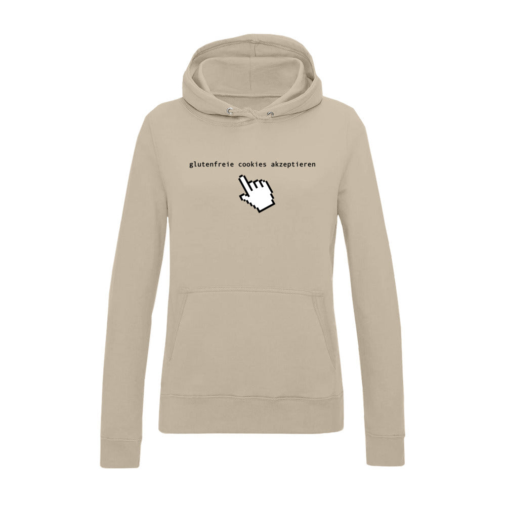 women's hoodie: glutenfreie cookies akzeptieren