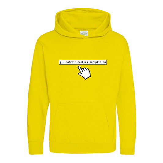 kids hoodie: glutenfreie cookies akzeptieren