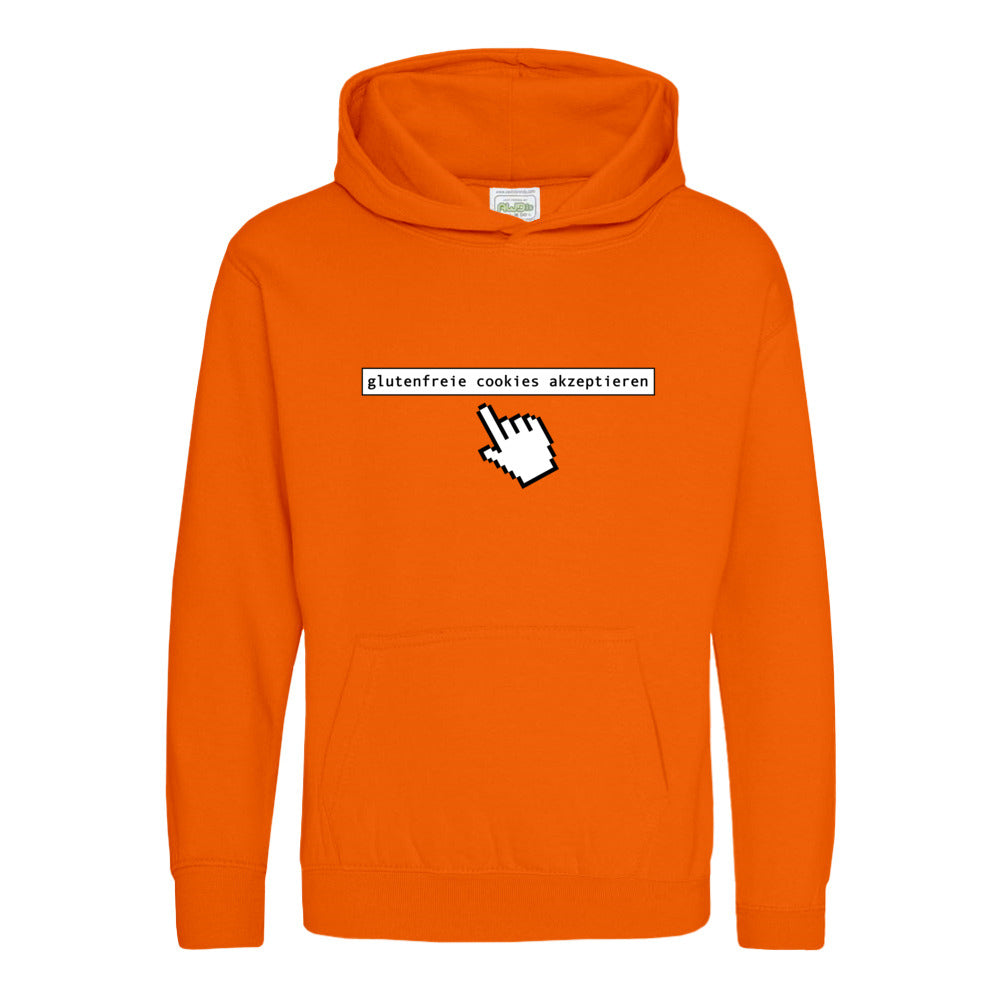 kids hoodie: glutenfreie cookies akzeptieren