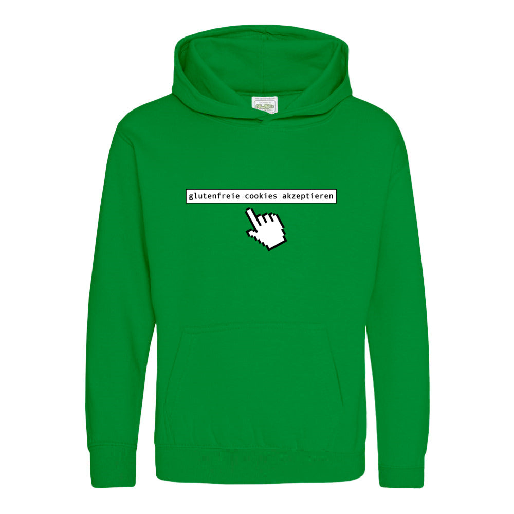 kids hoodie: glutenfreie cookies akzeptieren