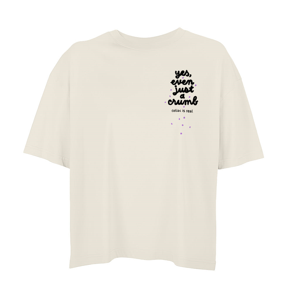 women's oversized: yes, even just a crumb