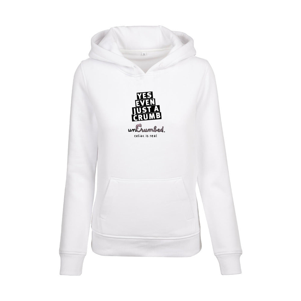 women's hoodie: yes, even just a crumb