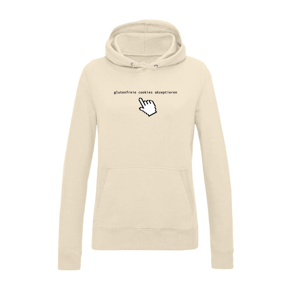women's hoodie: glutenfreie cookies akzeptieren