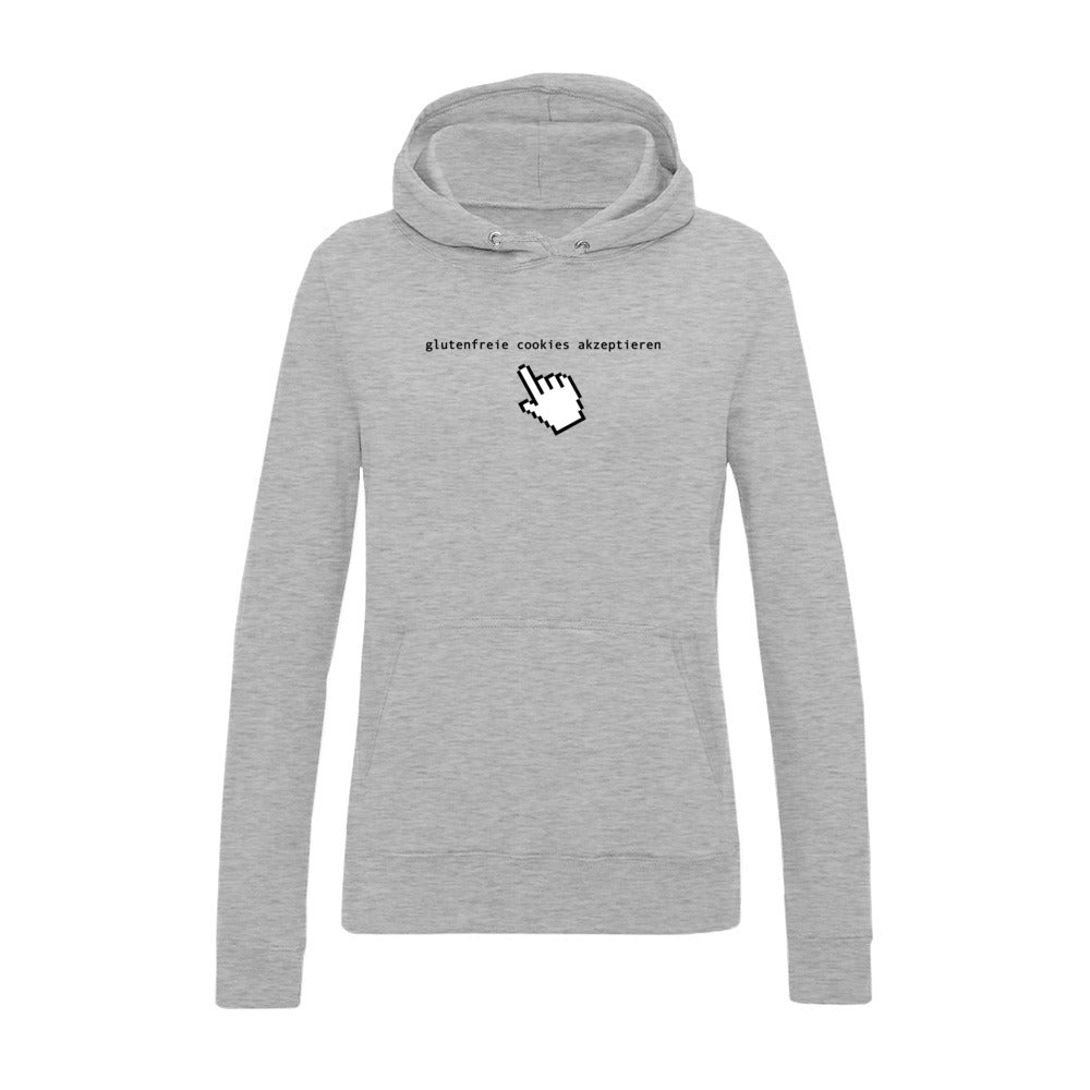 women's hoodie: glutenfreie cookies akzeptieren