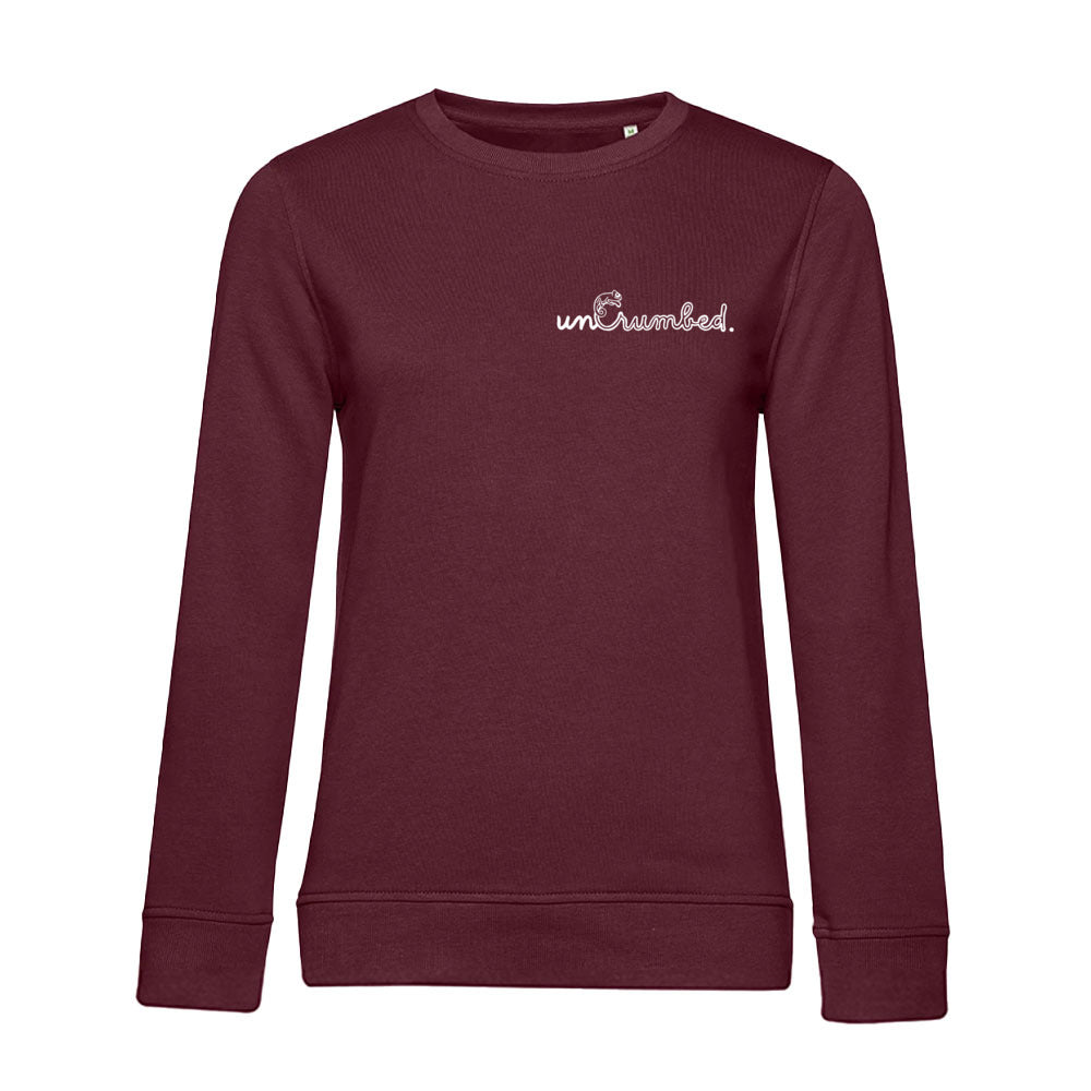 women's sweatshirt: uncrumbed.