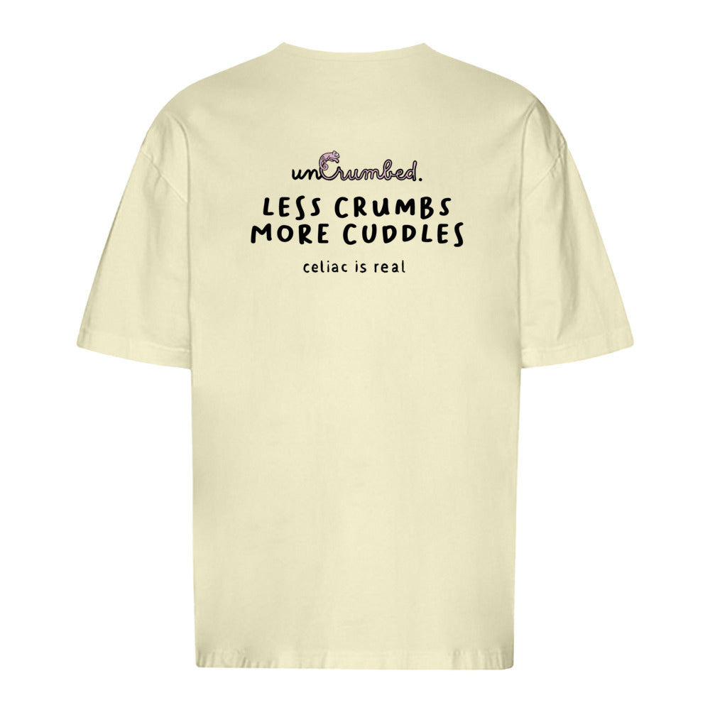 unisex shirt: less crumbs more cuddles