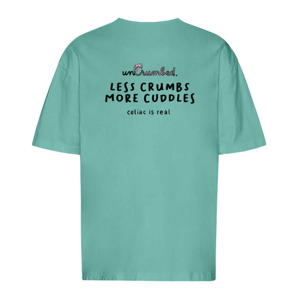 unisex shirt: less crumbs more cuddles