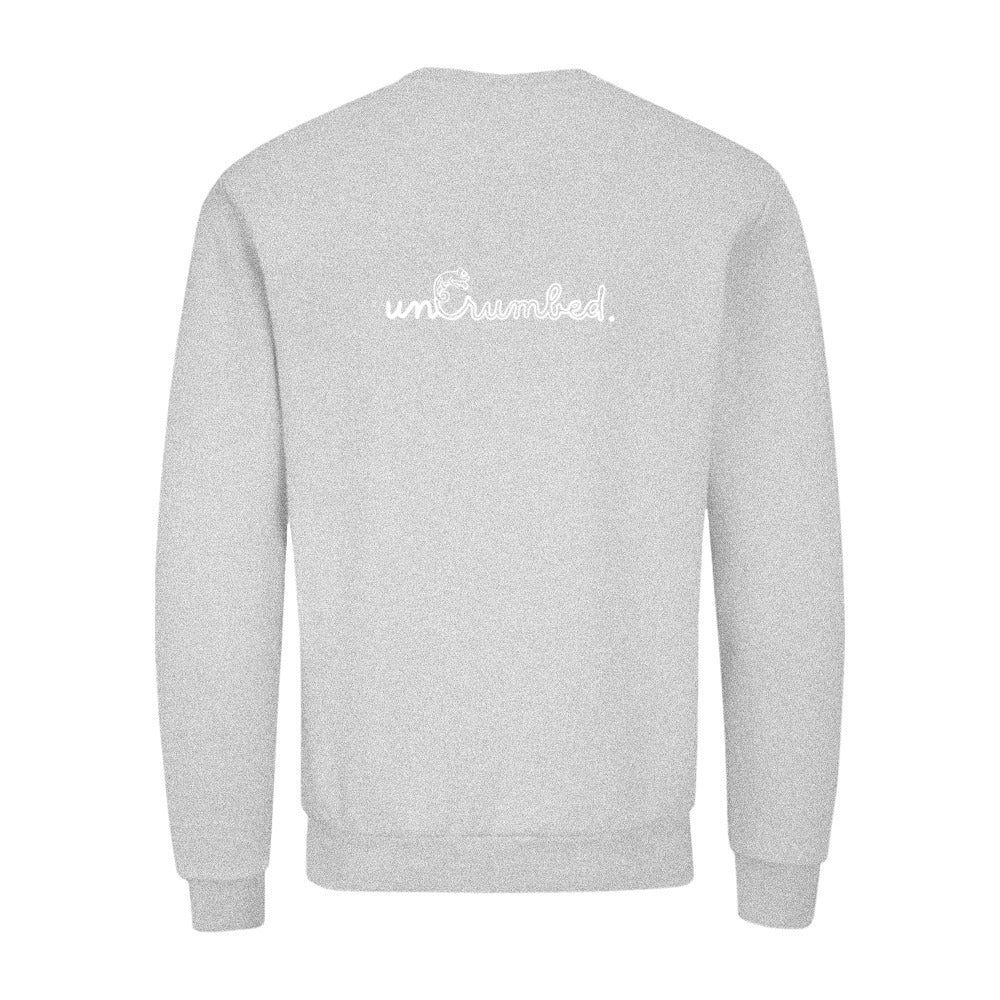 unisex sweater: uncrumbed.