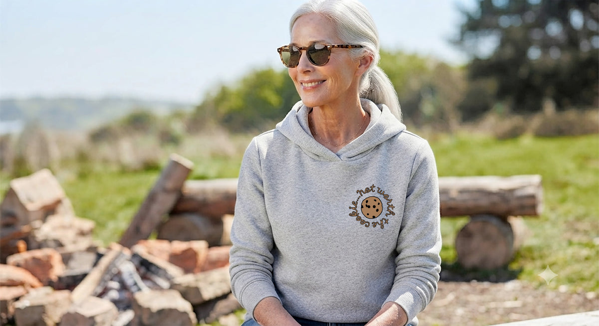 unisex hoodie: not worth the cookie