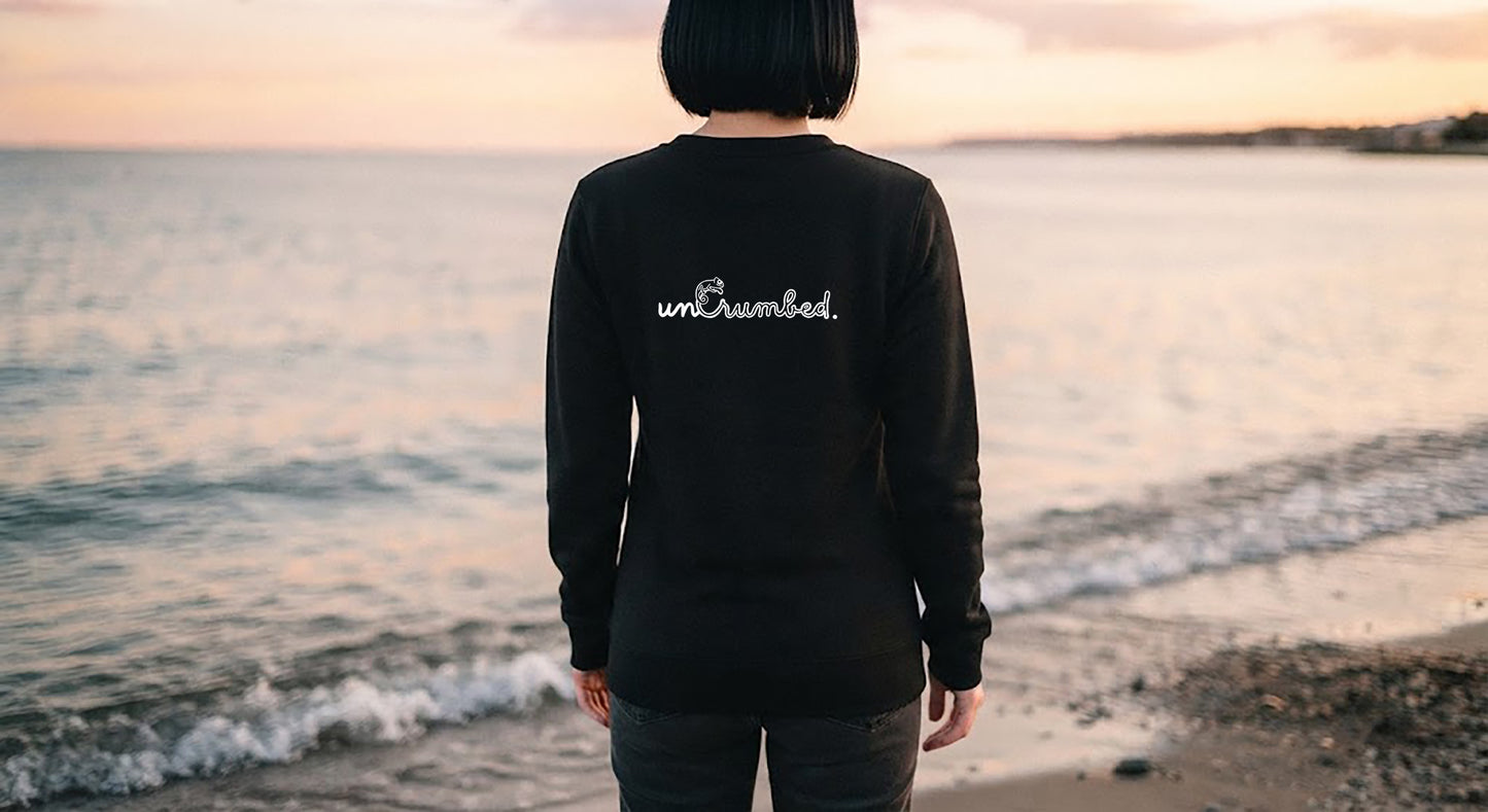 unisex sweater: uncrumbed.