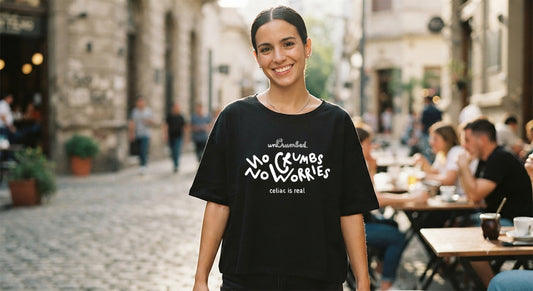 unisex shirt: no crumbs no worries