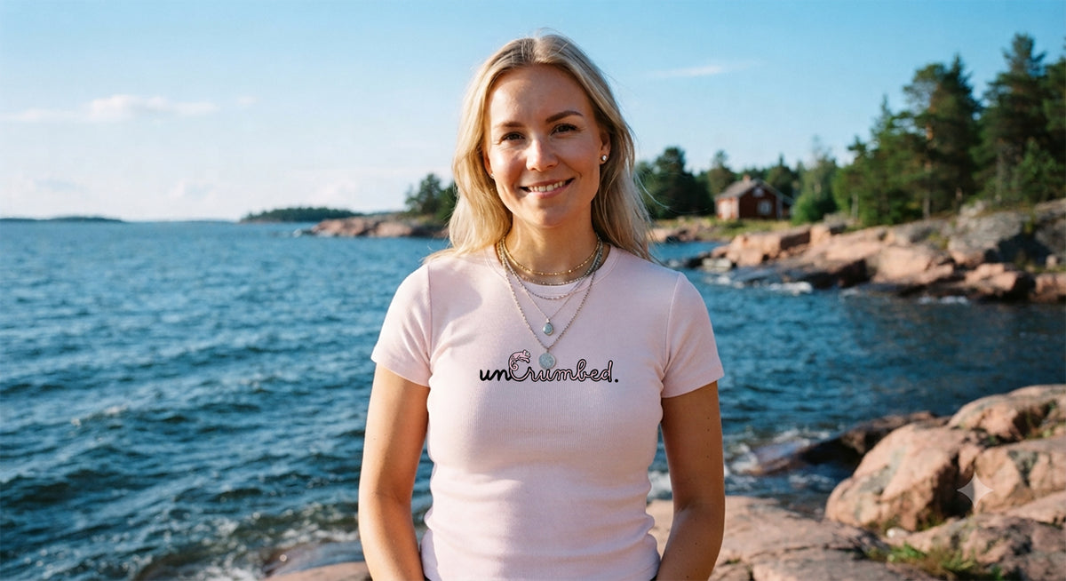women's shirt: uncrumbed.